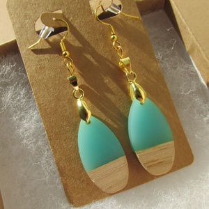 18K Gold Plated Multi Media Naturals Earrings